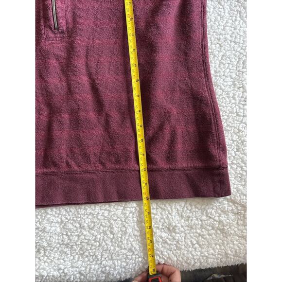 Tommy Bahama Sweater Womens Medium Red Striped 1/2 Zip Up Pullover Sweatshirt - Picture 5 of 6